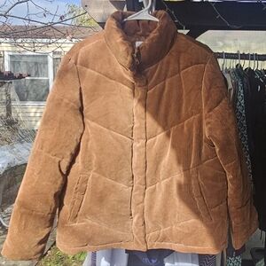 Women's Tan Corduroy Jacket